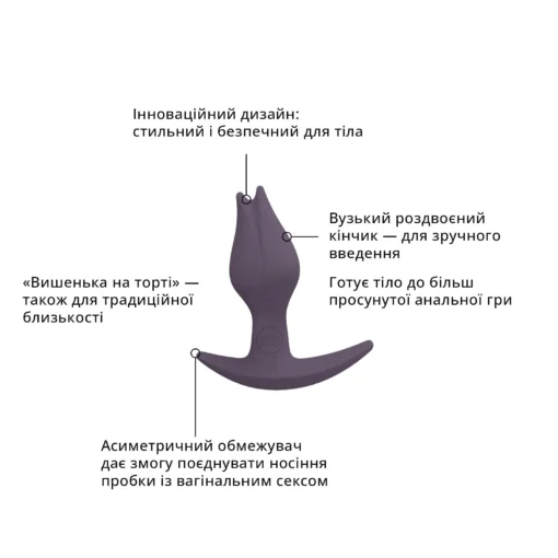 Анальна пробка Fun Factory BOOTIE FEM Purple - Зображення 3