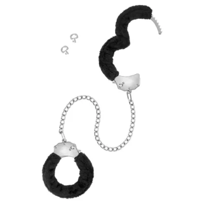 Зображення Поножі Fetish Tentation Adjustable metal and fur ankle cuffs
