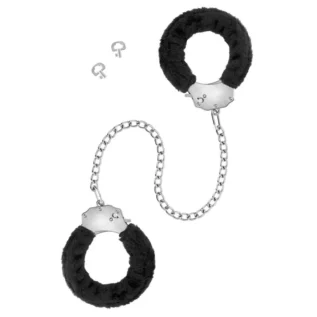 Поножі Fetish Tentation Adjustable metal and fur ankle cuffs