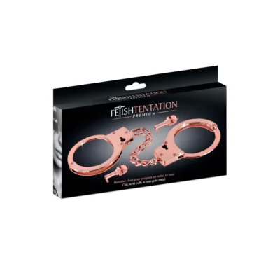 Зображення Наручники Fetish Tentation Premium Chick wrist cuffs in rose-gold metal