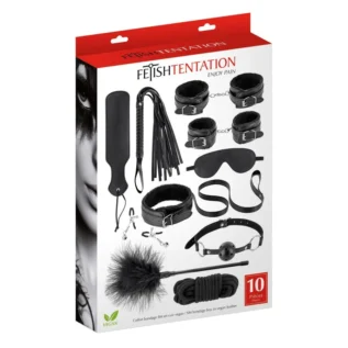 Зображення Набір для BDSM Fetish Tentation SM Bondage Box in vegan leather 10pcs