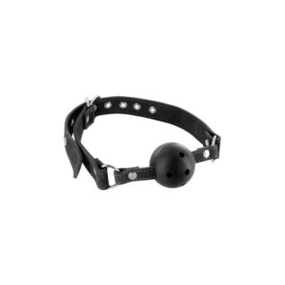 Кляп Fetish Tentation Premium Leather gag with stiff ball