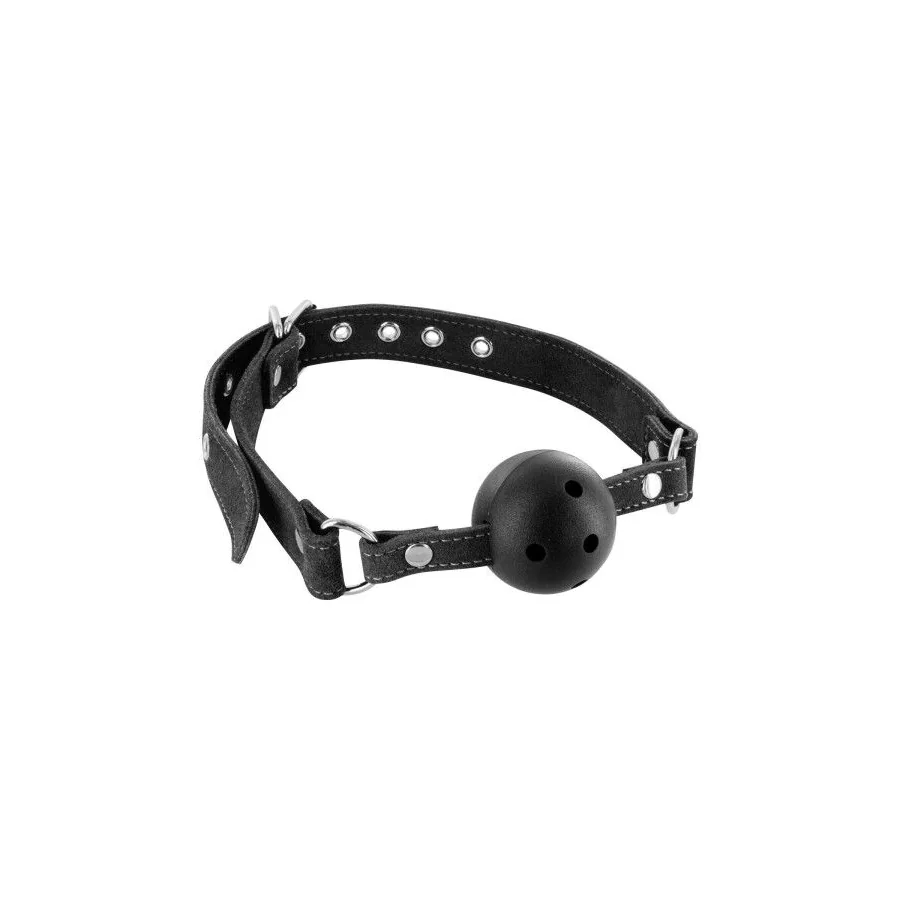 Кляп Fetish Tentation Premium Leather gag with stiff ball 3 Кляп Fetish Tentation Premium Leather gag with stiff ball