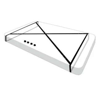 Розтяжка на ліжко Master Series Interlace Bed Restraint Set