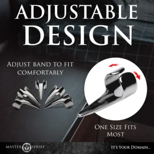Набір кілець з кігтями Master Series Five-Piece Sensation Claw Rings - Silver 17 Набір кілець з кігтями Master Series Five-Piece Sensation Claw Rings - Silver - Зображення 7