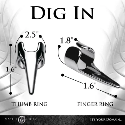 Зображення Набір кілець з кігтями Master Series Five-Piece Sensation Claw Rings - Silver