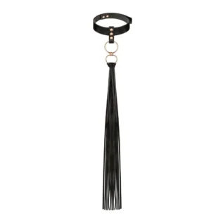 Нашийник с флогером Rosy Gold - Collar with Flogger