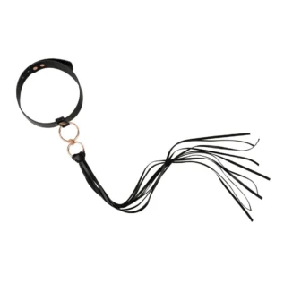 Нашийник с флогером Rosy Gold - Collar with Flogger 11 Нашийник с флогером Rosy Gold - Collar with Flogger - Зображення 3