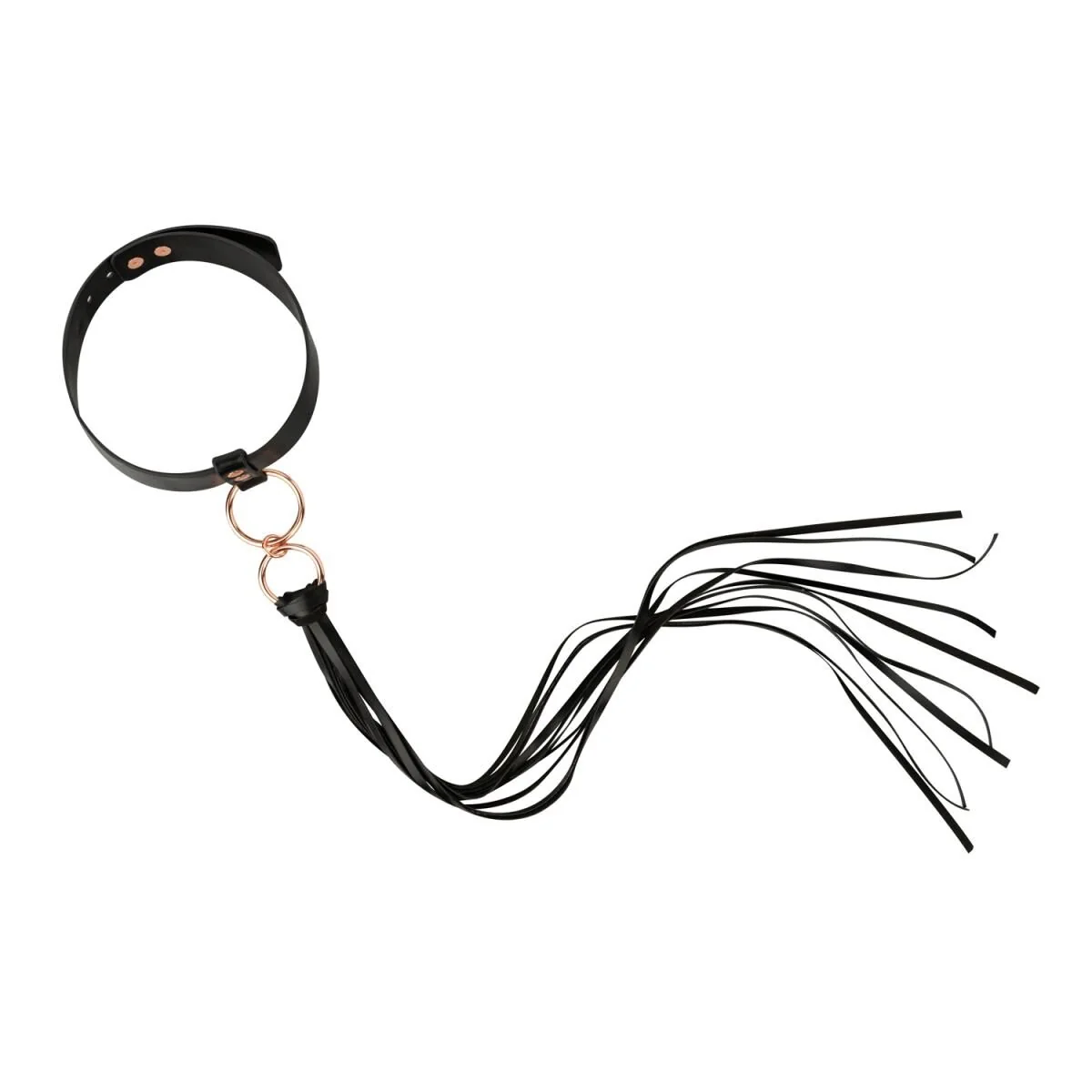 Нашийник с флогером Rosy Gold - Collar with Flogger 5 Нашийник с флогером Rosy Gold - Collar with Flogger - Зображення 3