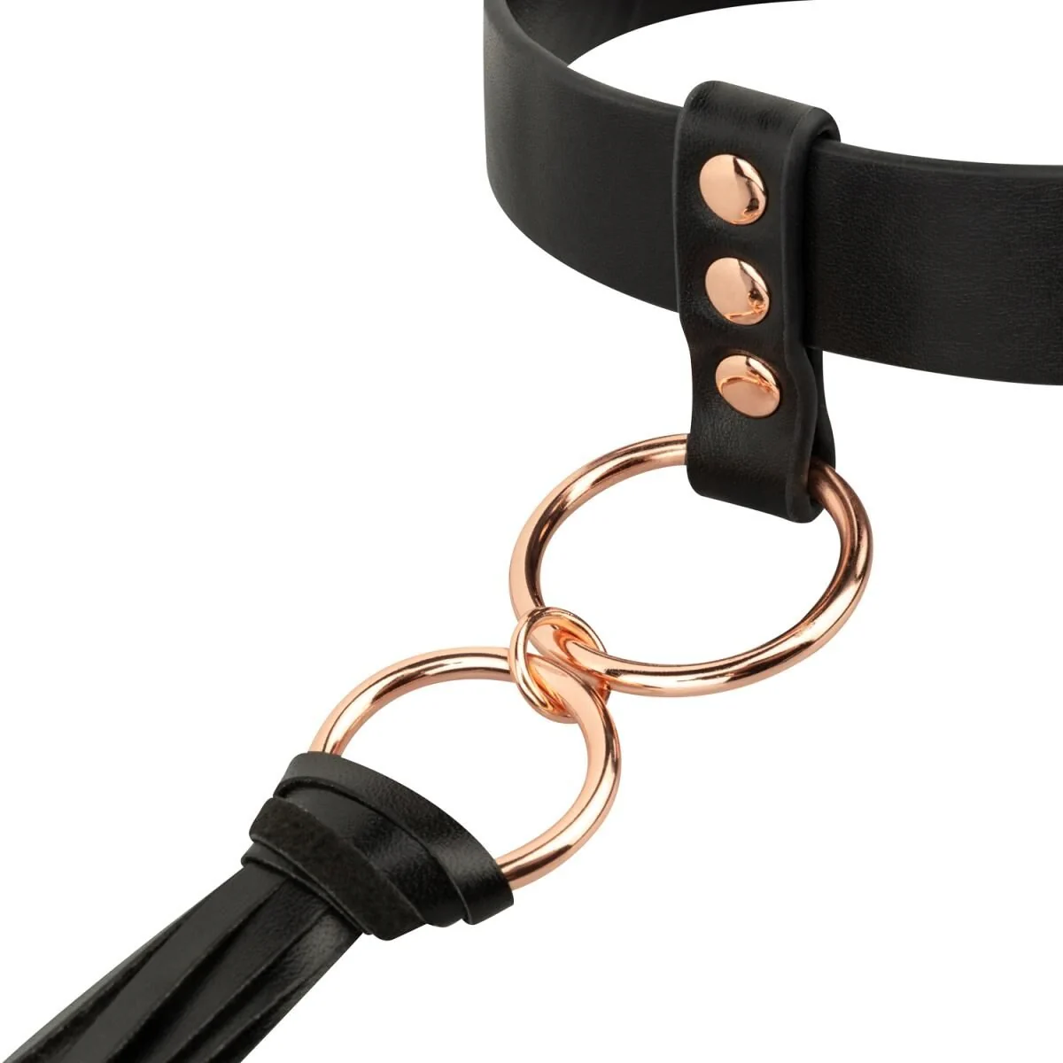 Нашийник с флогером Rosy Gold - Collar with Flogger 8 Нашийник с флогером Rosy Gold - Collar with Flogger - Зображення 6