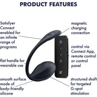 Віброяйце Satisfyer Ribbed Petal Connect App 14 Зображення Віброяйце Satisfyer Ribbed Petal Connect App