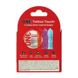 Alternative view of Презервативи ONE Tattoo Touch 3pcs