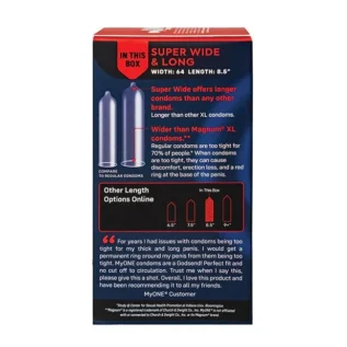 Презервативи MyONE Super Wide & Long 10pcs - Зображення 3