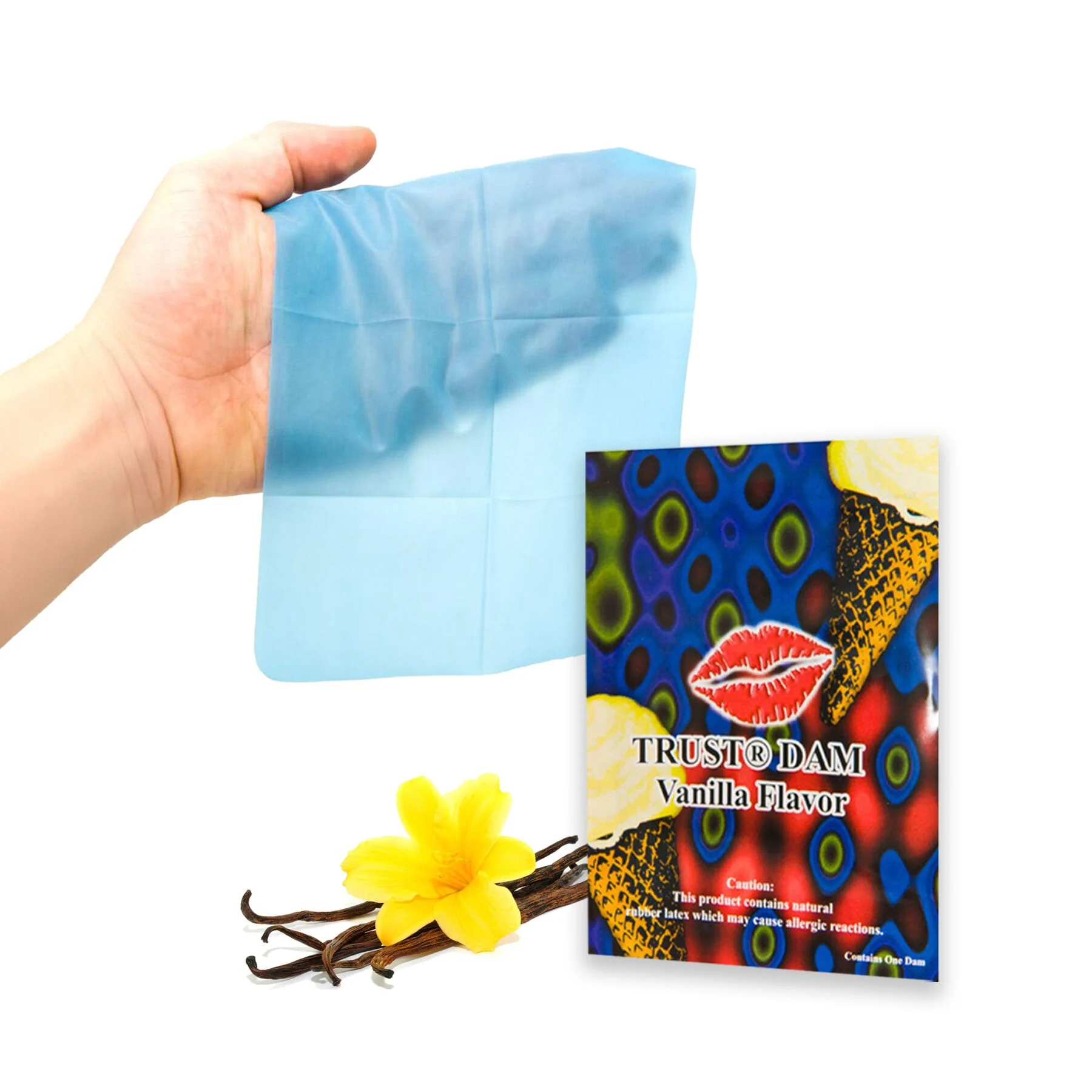 Латексна серветка Latex Dental Dams Vanilla 1 шт 3 Латексна серветка Latex Dental Dams Vanilla 1 шт