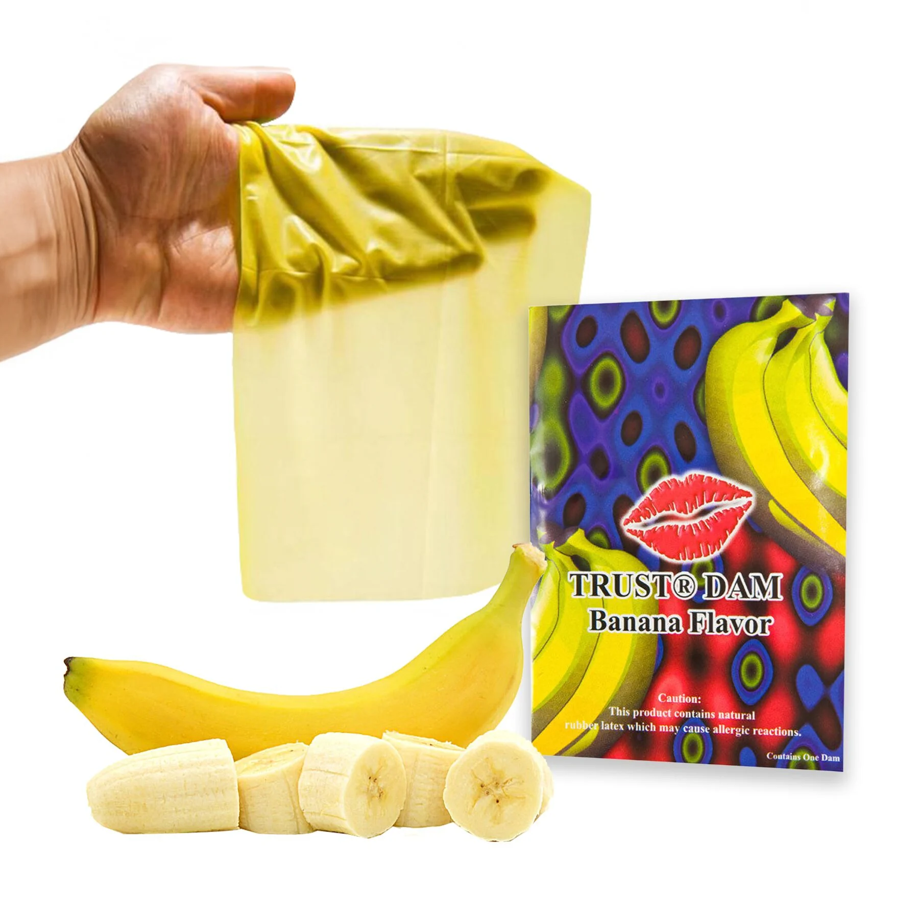 Латексна серветка Latex Dental Dams Banana 1 шт 3 Латексна серветка Latex Dental Dams Banana 1 шт