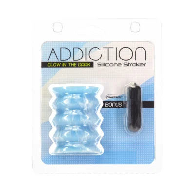 Зображення Мастурбатор ADDICTION Silicone Reversible Stroker – Glow in the Dark