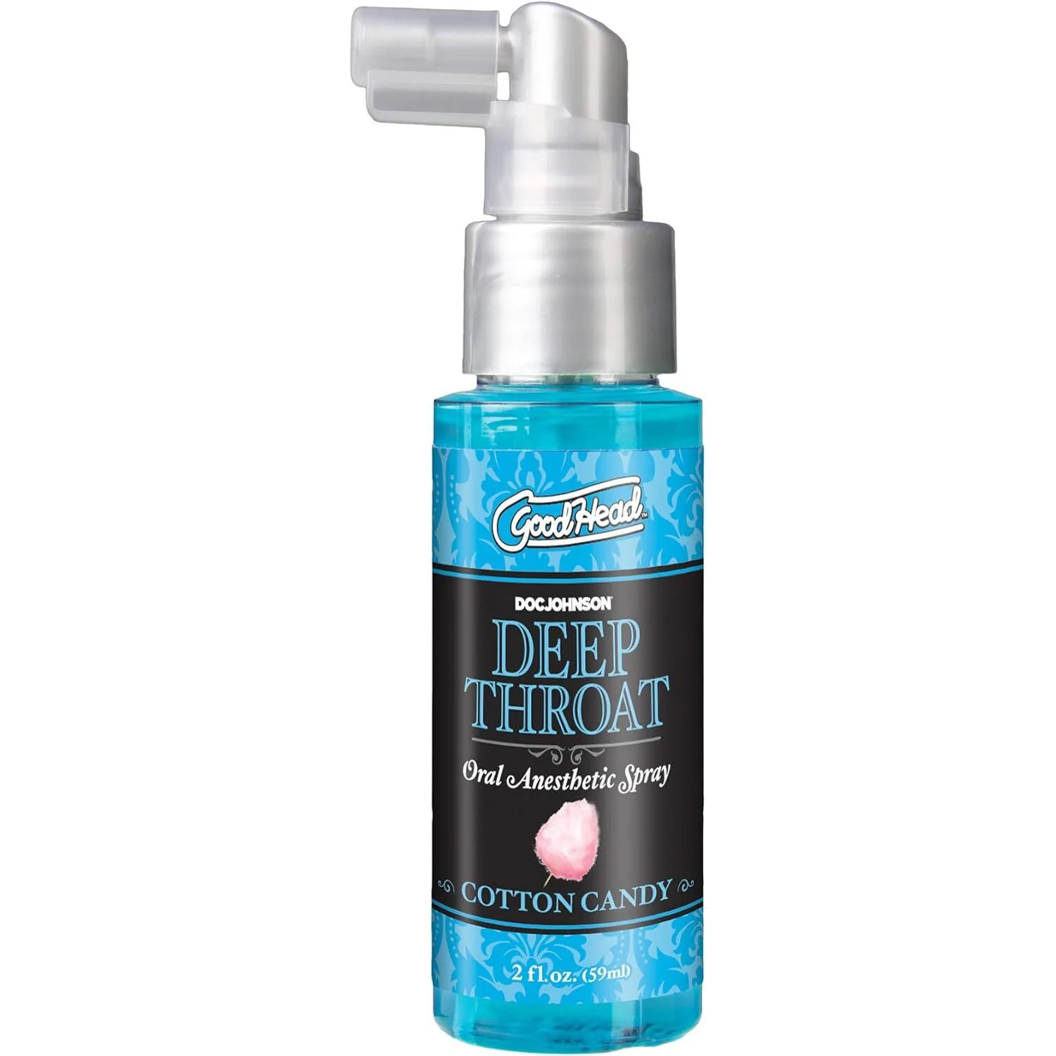 Спрей для мінету Doc Johnson GoodHead DeepThroat Spray - Cotton Candy 59ml 3 Спрей для мінету Doc Johnson GoodHead DeepThroat Spray - Cotton Candy 59ml