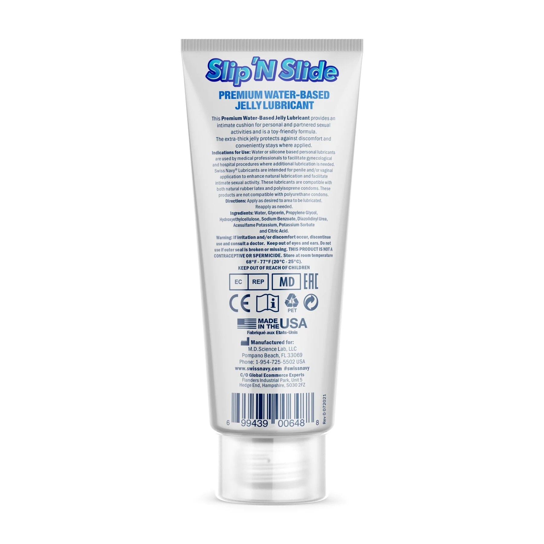 Лубрикант на водній основі Swiss Navy Slip'N Slide Premium Jelly 59ml 4 Лубрикант на водній основі Swiss Navy Slip'N Slide Premium Jelly 59ml - Зображення 2