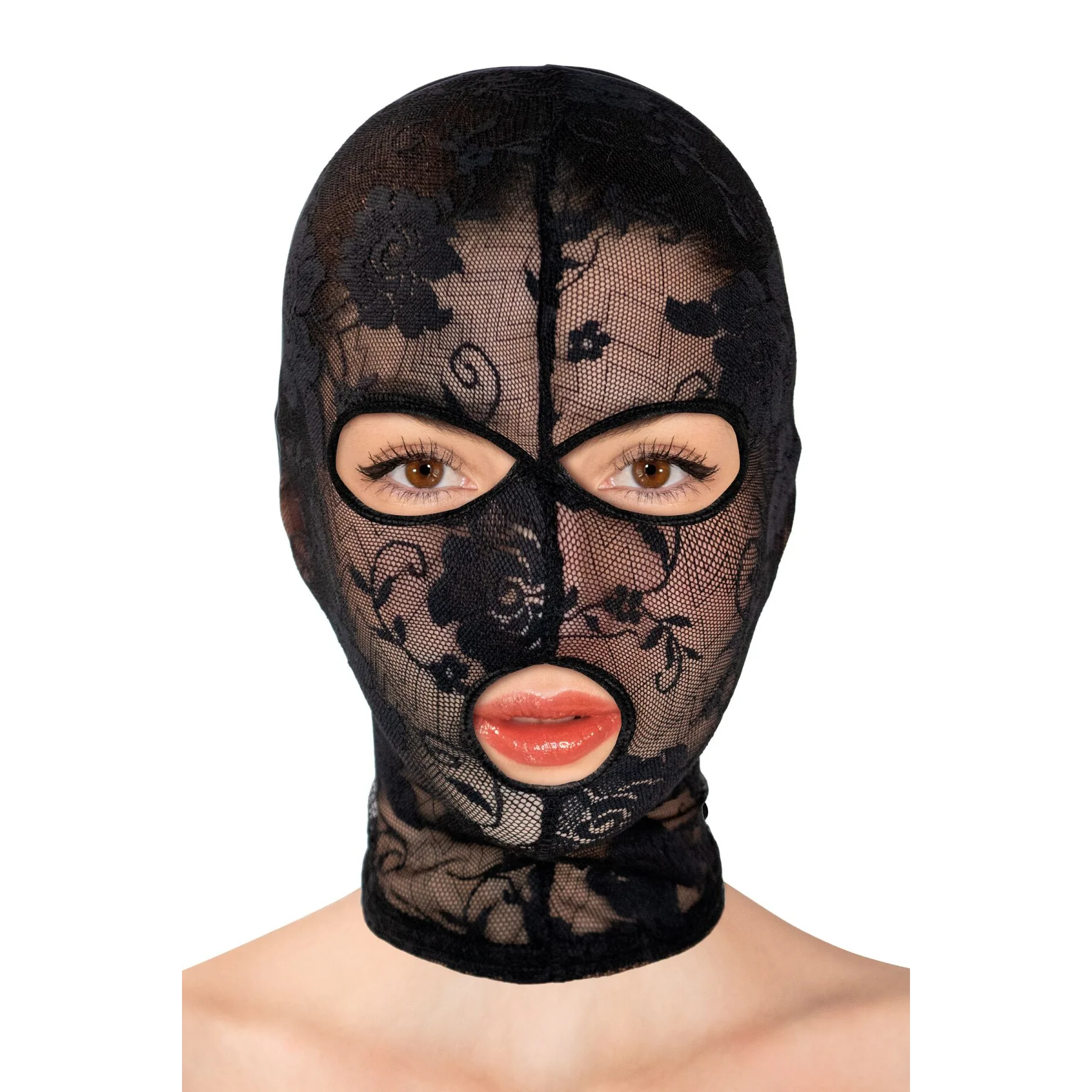 Капюшон для БДСМ Fetish Tentation Patterned fishnet hood 3 Капюшон для БДСМ Fetish Tentation Patterned fishnet hood