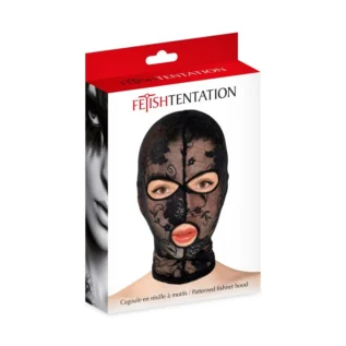 Alternative view of Капюшон для БДСМ Fetish Tentation Patterned fishnet hood