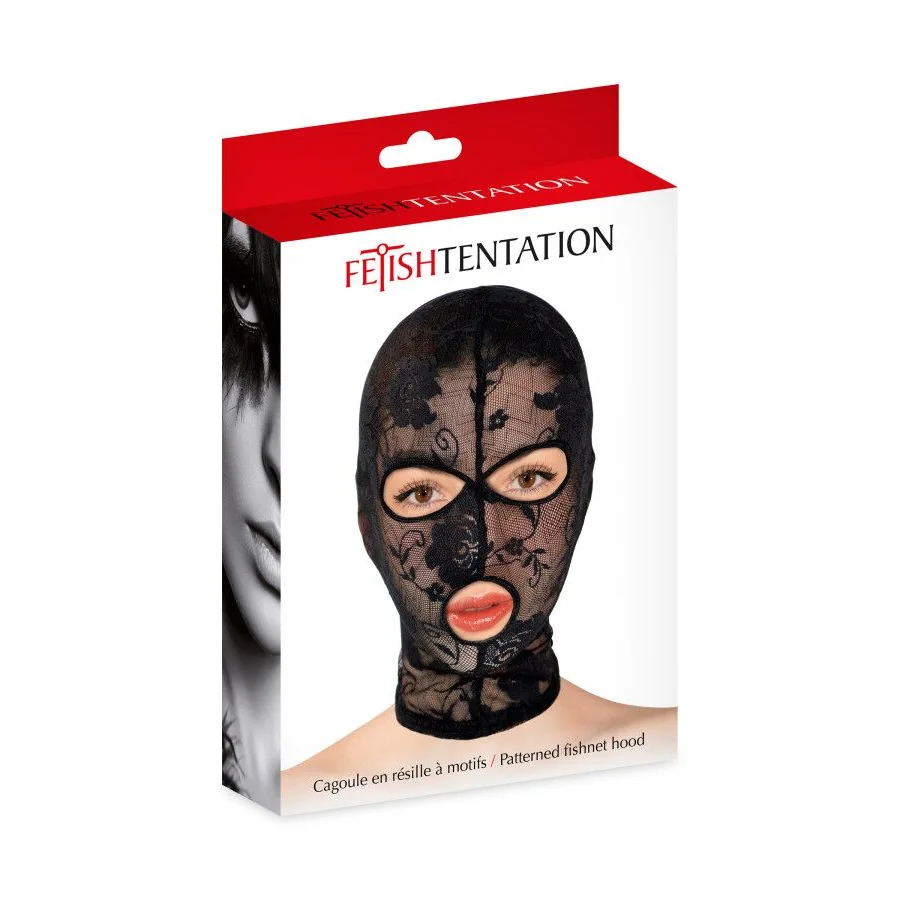Капюшон для БДСМ Fetish Tentation Patterned fishnet hood 4 Капюшон для БДСМ Fetish Tentation Patterned fishnet hood - Зображення 2