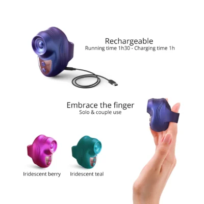 Зображення Вібратор на палець Love To Love KISSCOOL - IRIDESCENT INDIGO