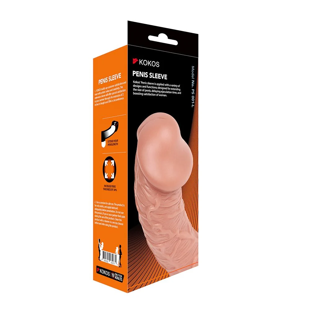 Насадка на член Kokos Penis Sleeve PS 001 L 5 Насадка на член Kokos Penis Sleeve PS 001 L - Зображення 3