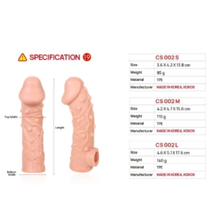 Насадка на член Kokos Cock Sleeve CS 002 12 Насадка на член Kokos Cock Sleeve CS 002 - Зображення 5