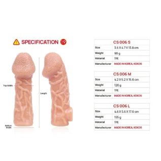Насадка на член Kokos Cock Sleeve CS 006 16 Зображення Насадка на член Kokos Cock Sleeve CS 006