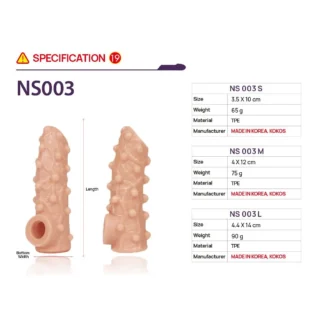 Зображення Насадка на член Kokos Sleeve NS 003