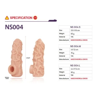 Зображення Насадка на член Kokos Sleeve NS 004