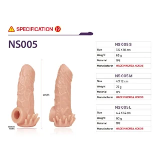 Зображення Насадка на член Kokos Sleeve NS 005