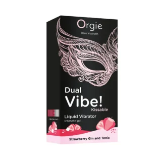 Рідкий вібратор Orgie Dual Vibe! Strawberry Gin & Tonic Kissable Liquid Vibrator 15ml 9 Зображення Рідкий вібратор Orgie Dual Vibe! Strawberry Gin & Tonic Kissable Liquid Vibrator 15ml