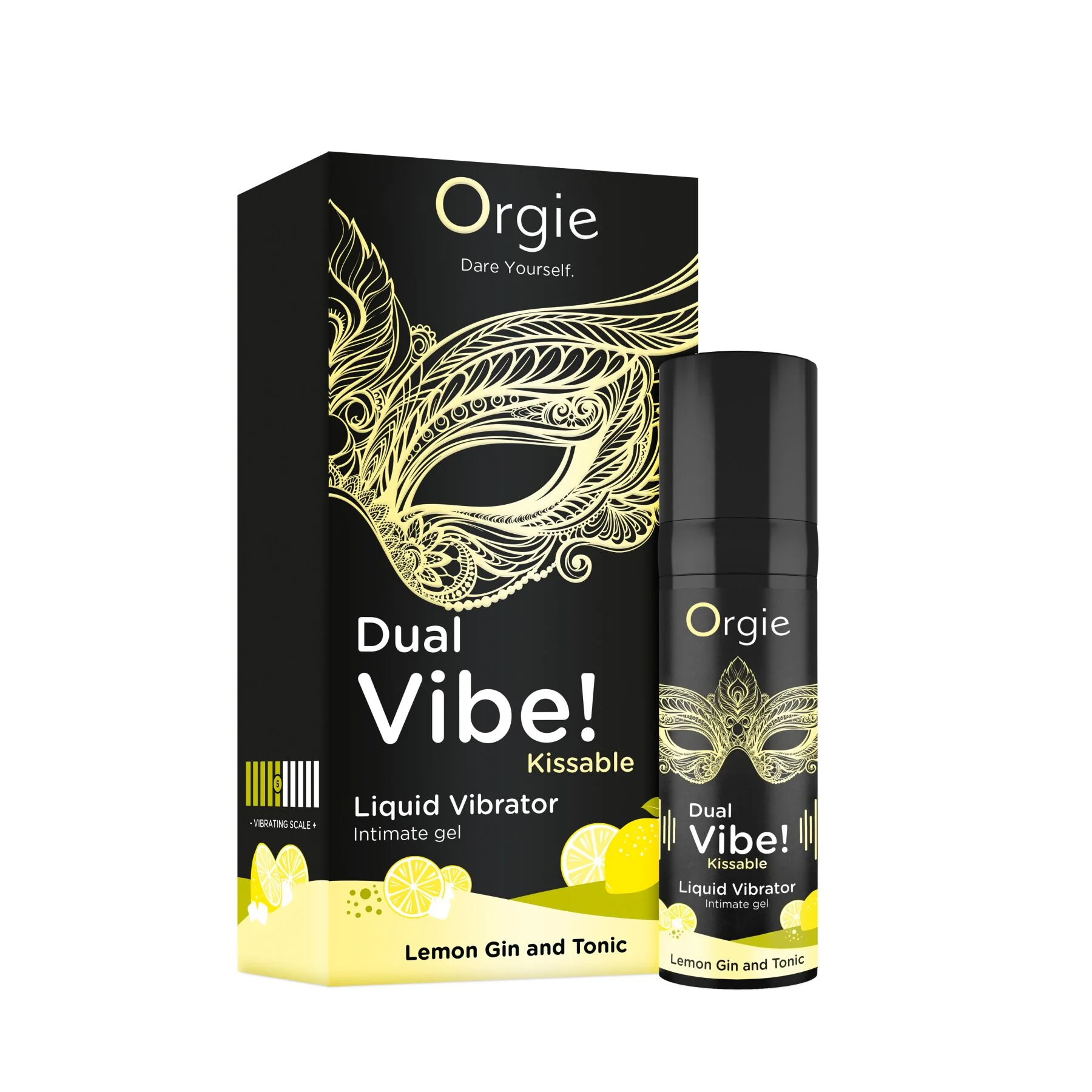 Рідкий вібратор Orgie Dual Vibe! Lemon Gin And Tonic Kissable Liquid Vibrator 15ml 3 Рідкий вібратор Orgie Dual Vibe! Lemon Gin And Tonic Kissable Liquid Vibrator 15ml