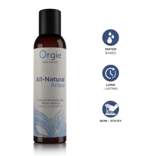 Лубрикант на водній основі Orgie All Natural Acqua 150ml 7 Зображення Лубрикант на водній основі Orgie All Natural Acqua 150ml