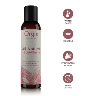 Лубрикант на водній основі Orgie All Natural Strawberry 150ml 7 Зображення Лубрикант на водній основі Orgie All Natural Strawberry 150ml