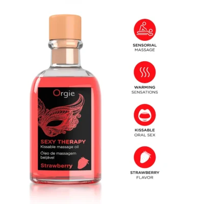 Набір для масажу Orgie – Sexy Therapy Strawberry 100ml 8 Зображення Набір для масажу Orgie – Sexy Therapy Strawberry 100ml