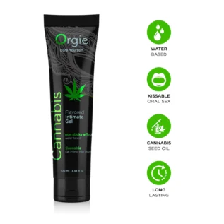 Лубрикант на водній основі Orgie Lube Tube Cannabis 100ml 8 Лубрикант на водній основі Orgie Lube Tube Cannabis 100ml - Зображення 3