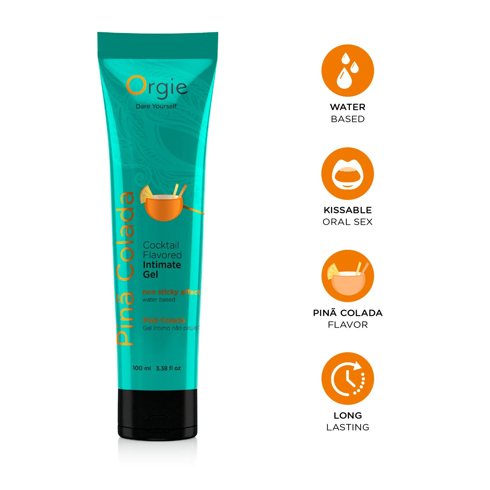 Лубрикант на водній основі Orgie Lube Tube Pina Colada 100ml 5 Лубрикант на водній основі Orgie Lube Tube Pina Colada 100ml - Зображення 3