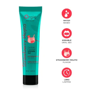 Зображення Лубрикант на водній основі Orgie Lube Tube Strawberry Mojito 100ml