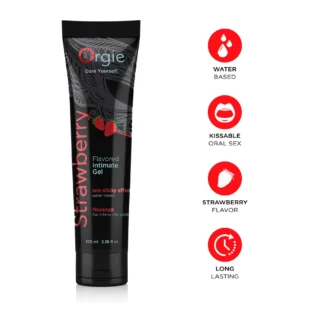 Лубрикант на водній основі Orgie Lube Tube Strawberry 100ml 8 Зображення Лубрикант на водній основі Orgie Lube Tube Strawberry 100ml