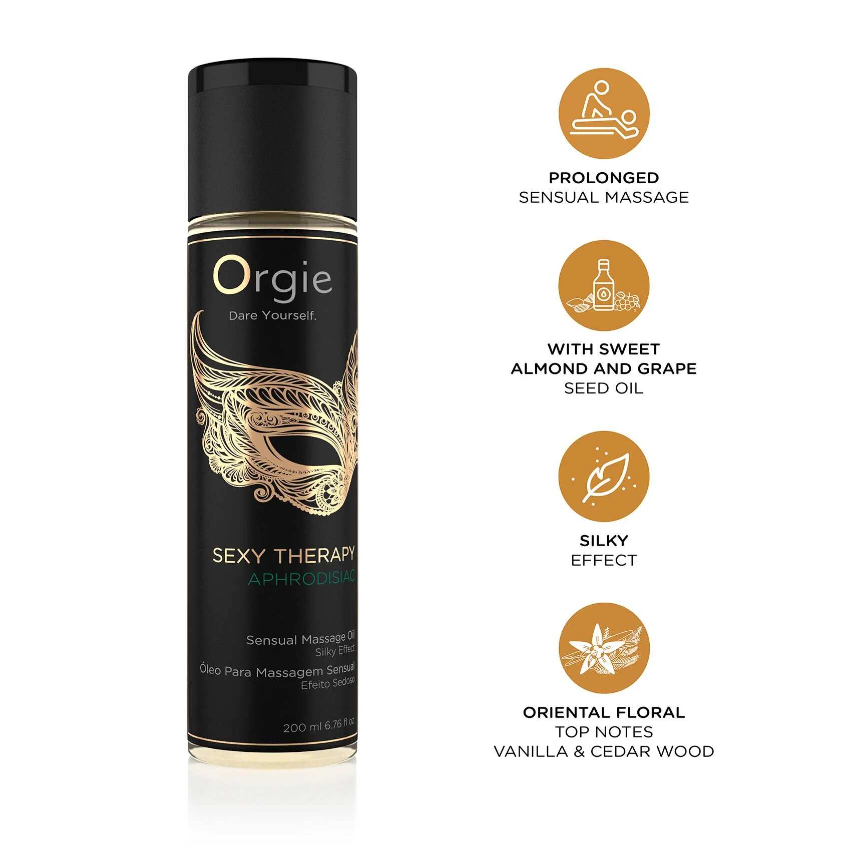 Масажна олія Orgie – Sexy Therapy Aphrodisiac 200ml 5 Масажна олія Orgie – Sexy Therapy Aphrodisiac 200ml - Зображення 3