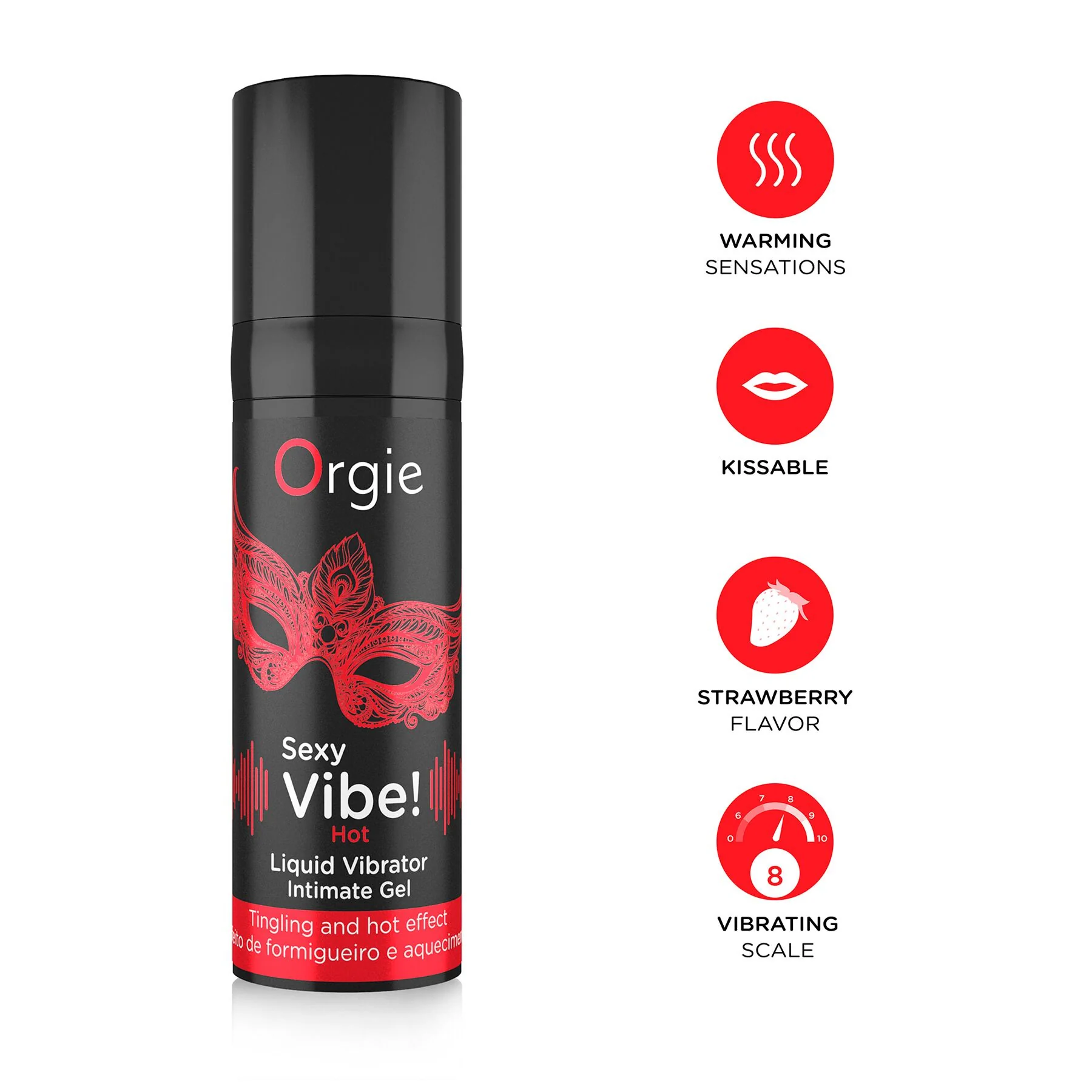 Рідкий вібратор Orgie Sexy Vibe! Hot 15ml 5 Рідкий вібратор Orgie Sexy Vibe! Hot 15ml - Зображення 3