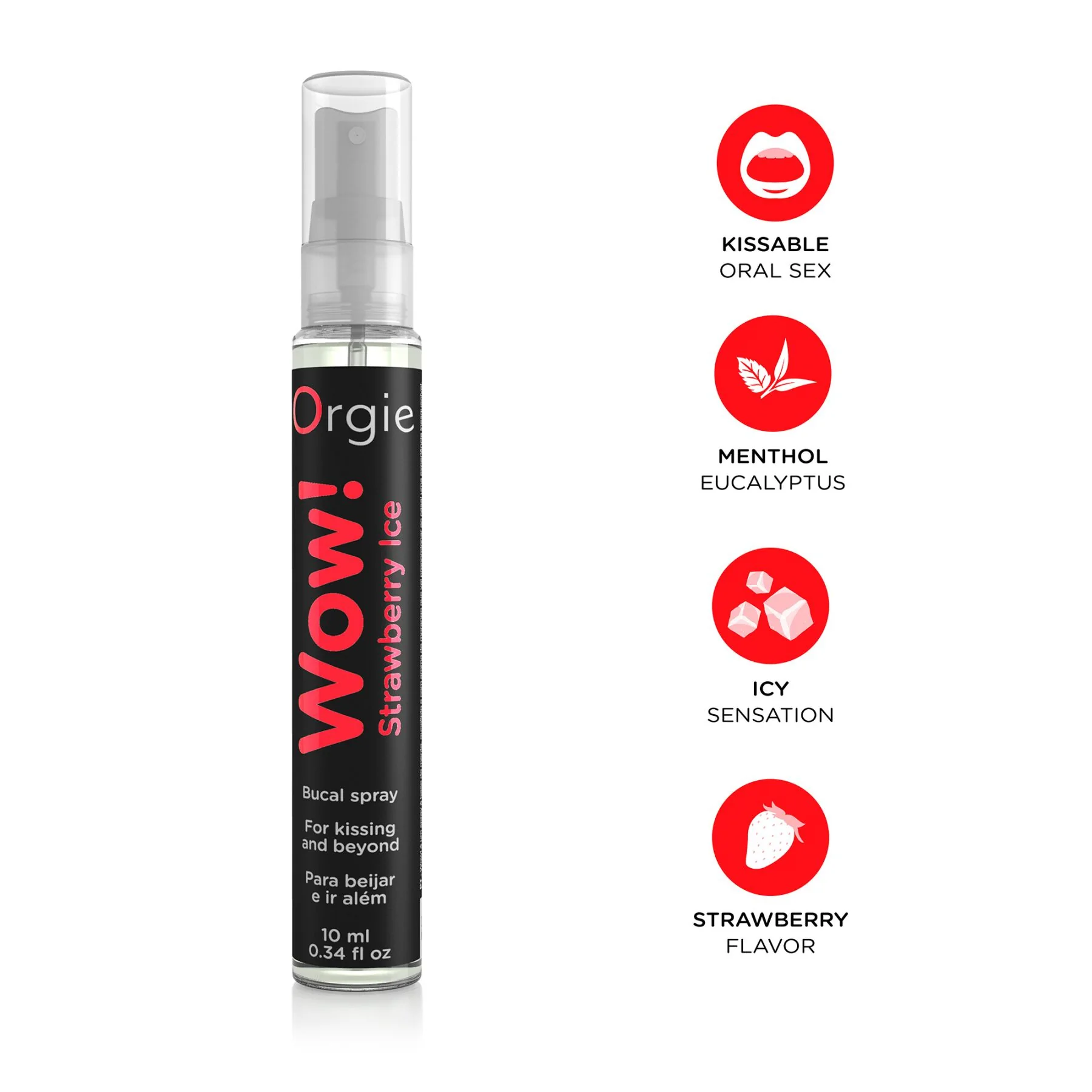 Спрей для орального сексу Orgie – Wow! Strawberry Ice 10ml 5 Спрей для орального сексу Orgie – Wow! Strawberry Ice 10ml - Зображення 3