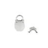 Замочок Liebe Seele Frog Shape Padlock Silver 1 Зображення Замочок Liebe Seele Frog Shape Padlock Silver