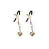 Затискачі для сосків Liebe Seele Nipple Clamps Gold Heart-shaped Flowers on Blue 1 Зображення Затискачі для сосків Liebe Seele Nipple Clamps Gold Heart-shaped Flowers on Blue