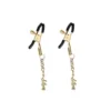 Затискачі для сосків Liebe Seele  Pendant Nipple Clamps Gold