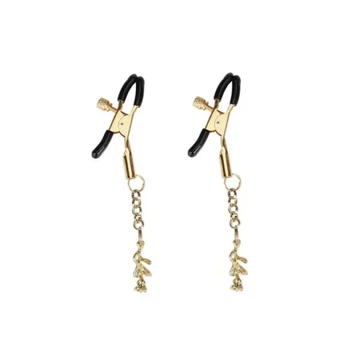 Затискачі для сосків Liebe Seele  Pendant Nipple Clamps Gold