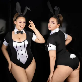 Еротичний костюм зайчика Plus Size 14 Зображення Еротичний костюм зайчика Plus Size