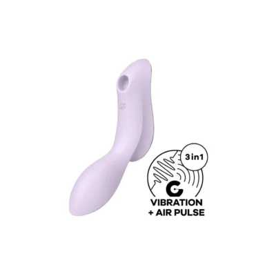Вакуумний стимулятор з вібрацією Satisfyer Curvy Trinity 2 Violet